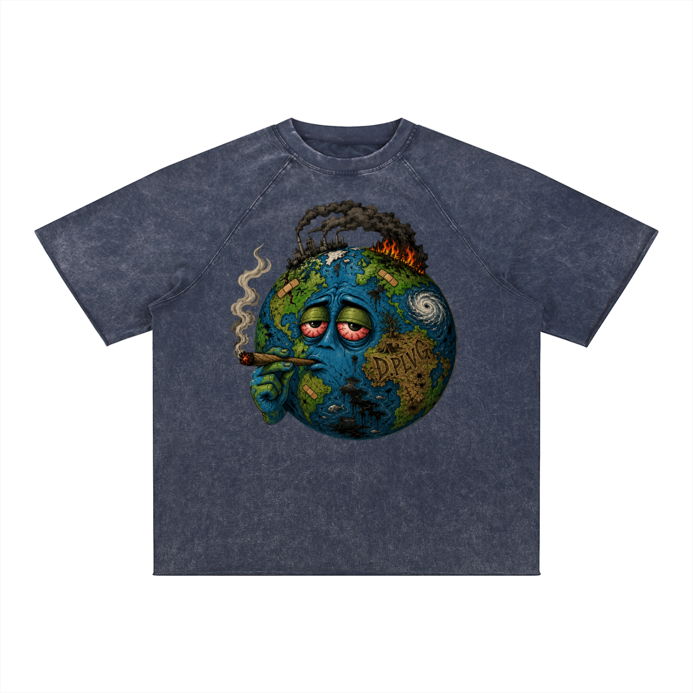 DEPRESSED EARTH Mineral Wash T-Shirt